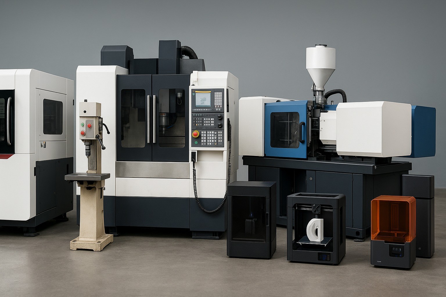 مقایسه پرینت سه بعدی با روش‌های تولید سنتی؛ از قالب‌سازی تا CNC و تزریق پلاستیک