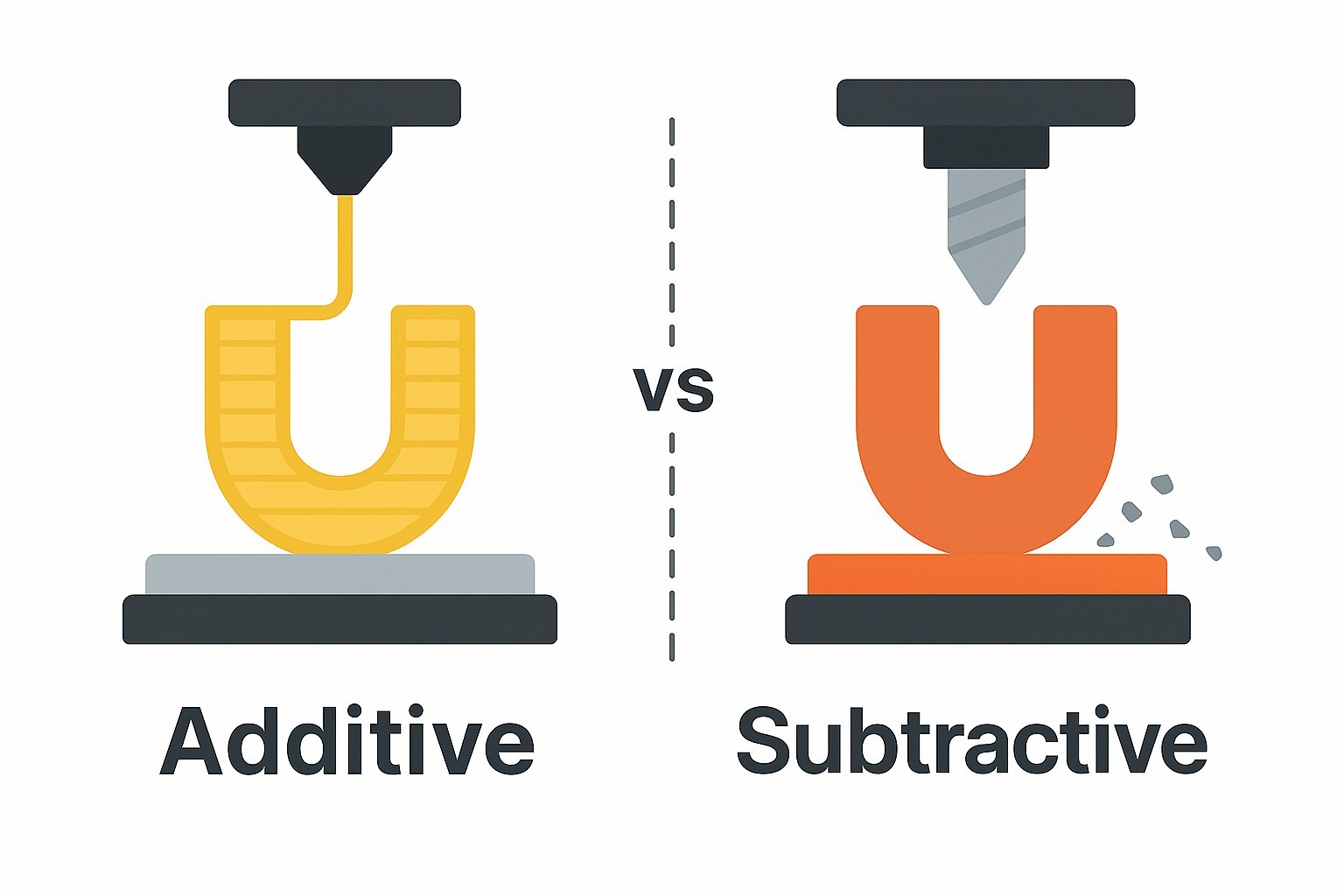 تفاوت بنیادین: Additive vs Subtractive