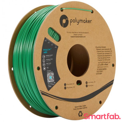 فیلامنت PolyLite ABS رنگ سبز برند پلی میکر قطر 1.75 میلیمتر وزن 1 کیلوگرم
