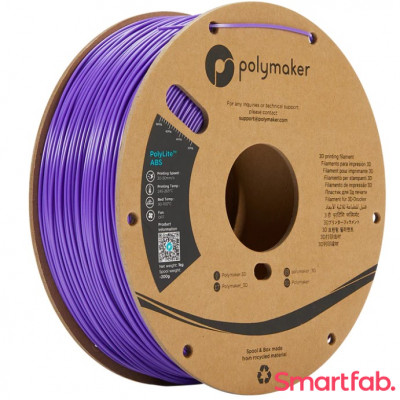 فیلامنت PolyLite ABS رنگ بنفش برند پلی میکر قطر 1.75 میلیمتر وزن 1 کیلوگرم