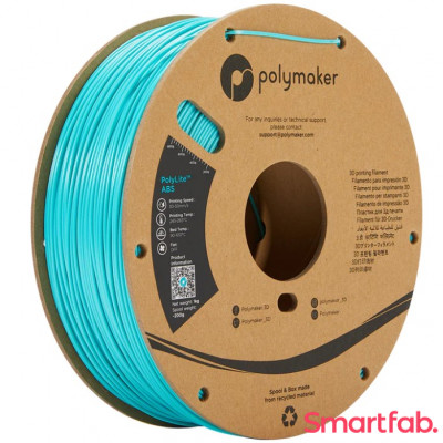 فیلامنت PolyLite ABS رنگ سبز دودی برند پلی میکر قطر 1.75 میلیمتر وزن 1 کیلوگرم
