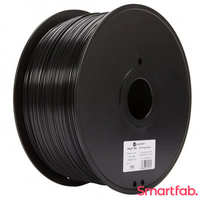 فیلامنت PolyLite ASA رنگ مشکی برند پلی میکر قطر 1.75 میلیمتر وزن 3 کیلوگرم