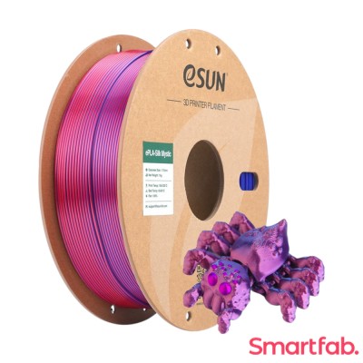 فیلامنت Silk-PLA ابریشم رنگ آبی - قرمز - بنفش برند ایسان قطر 1.75 میلیمتر