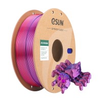 فیلامنت Silk-PLA ابریشم رنگ آبی - قرمز - بنفش برند ایسان قطر 1.75 میلیمتر