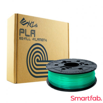  فیلامنت PLA رنگ سبز شفاف بدون کارتریج برند XYZ وزن 600 گرم قطر 1.75 میلیمتر