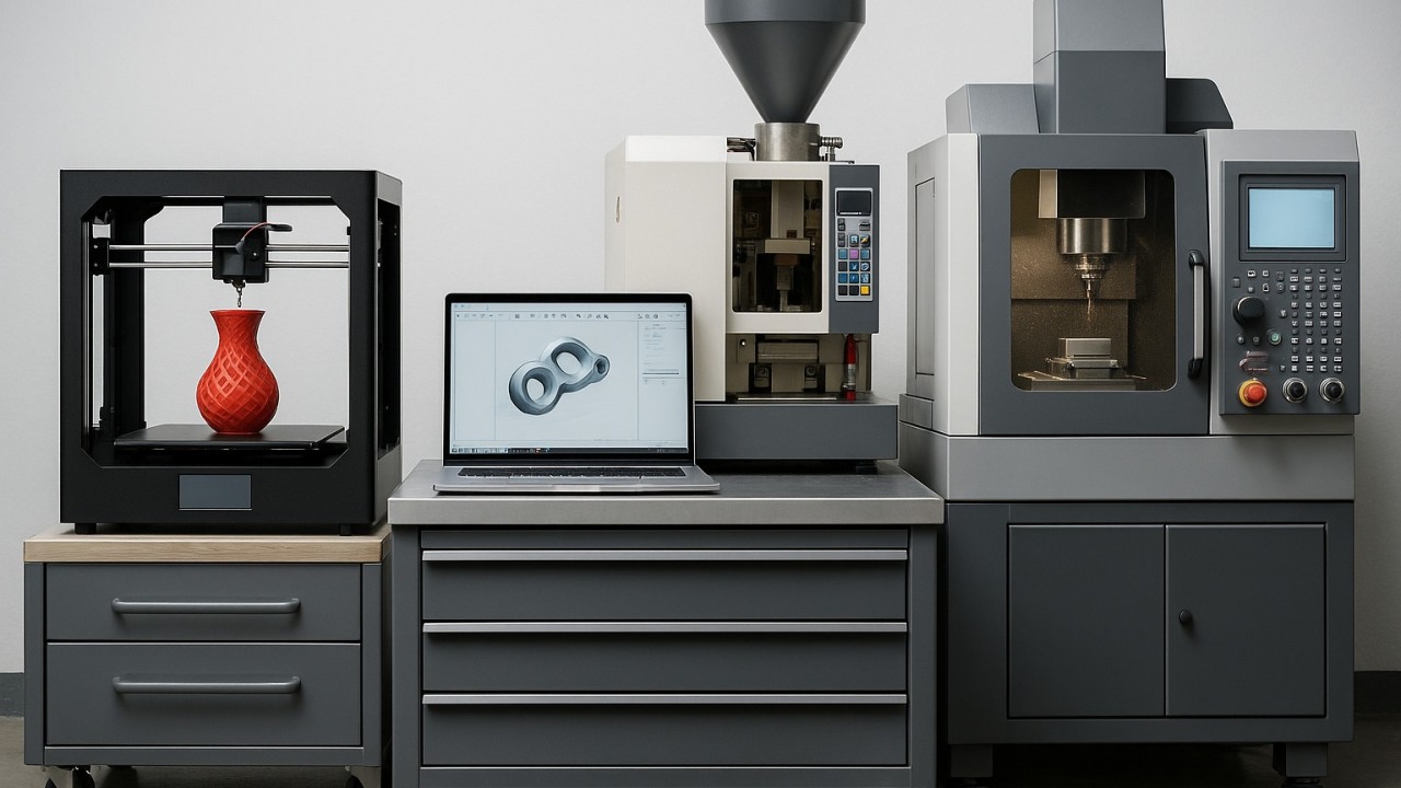 مقایسه پرینت سه بعدی با روش‌های تولید سنتی؛ از قالب‌سازی تا CNC و تزریق پلاستیک