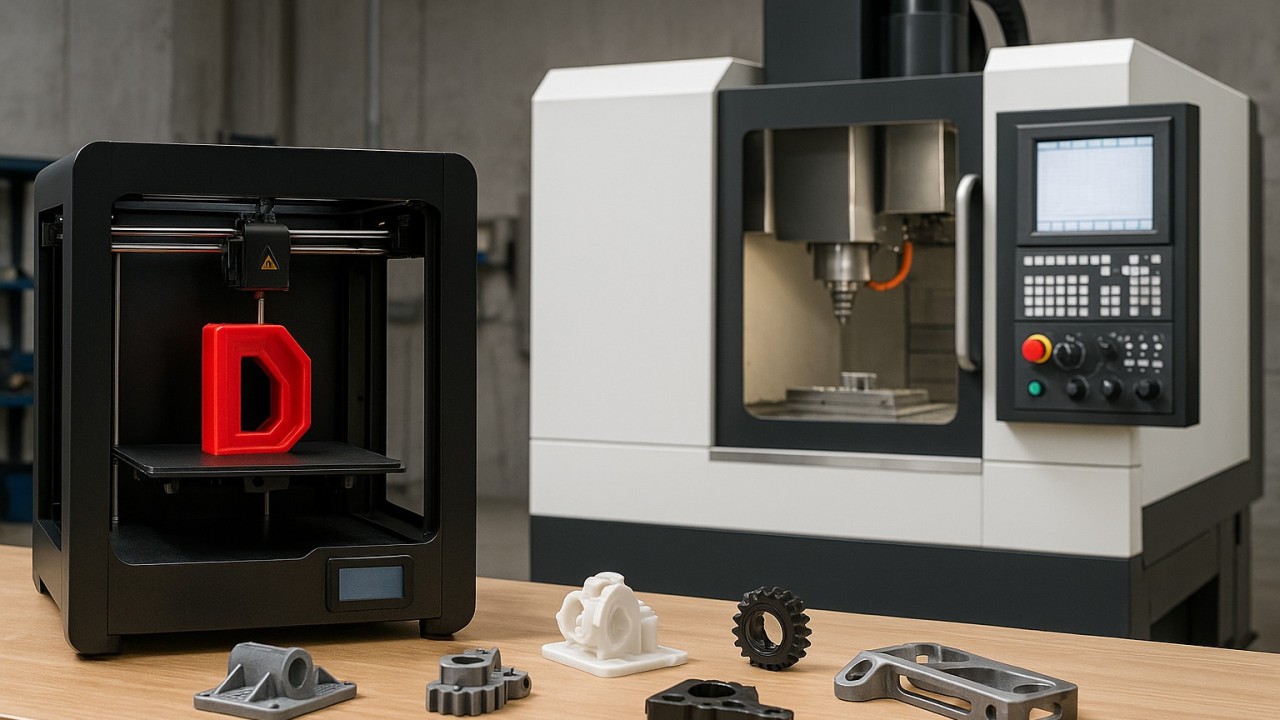 تفاوت پرینت سه بعدی و ماشین کاری CNC در ساخت قطعات مکانیکی